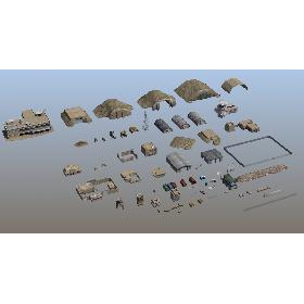 Military Infrastructure Set02 3D model